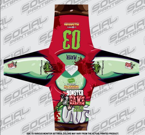 2021 Michigan Monster Game Custom Event SMPL Jersey, Red Team Flat