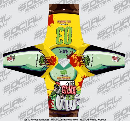 2021 Michigan Monster Game Custom Event SMPL Jersey, Yellow Team Flat