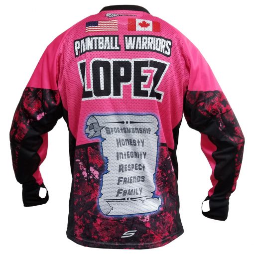 Fox's Den Unpadded SMPL Jersey, Attack Pink Back