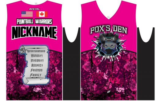 Fox's Den Sleeveless Jersey, Attack Pink Flat