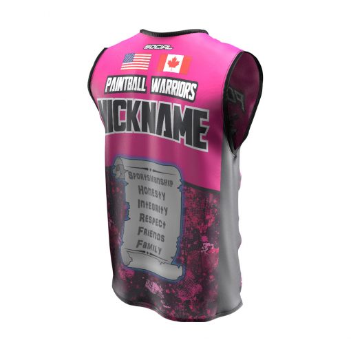 Fox's Den Sleeveless Jersey, Attack Pink Back