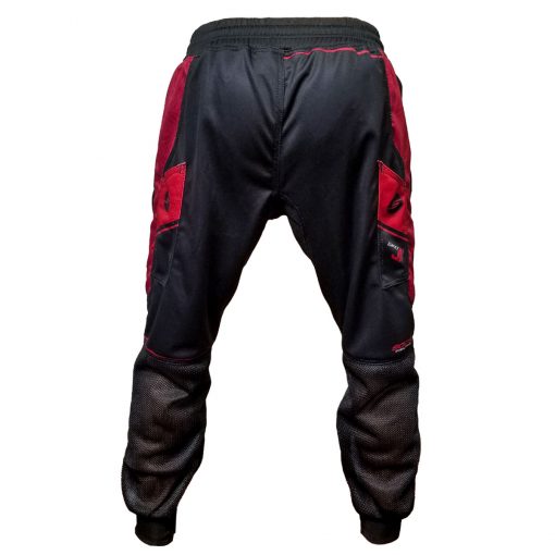 Grit J1 Paintball Jogger Pants, Black Red Back