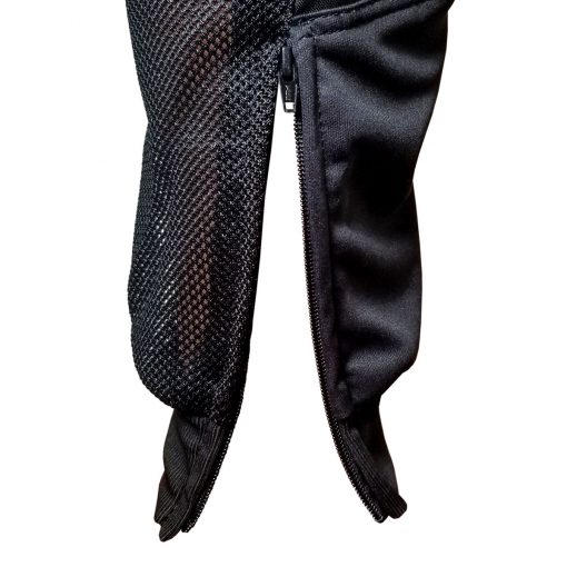 Grit J1 Paintball Jogger Pants, Black Red Ankle Cuff Zipper Open