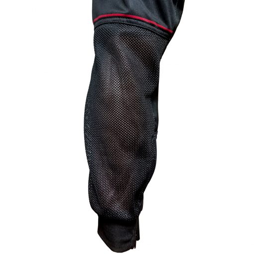 Grit J1 Paintball Jogger Pants, Black Red Leg Mesh