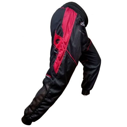 Grit J1 Paintball Jogger Pants, Black Red Side