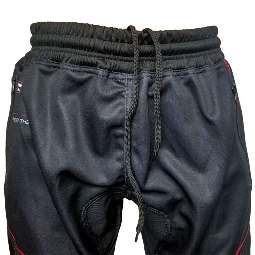 Grit J1 Paintball Jogger Pants, Black Red Waist Band