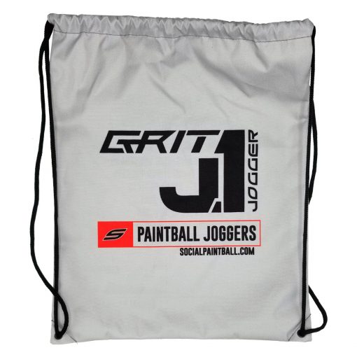 Grit J1 Paintball Jogger Pants, Black Red Draw String Bag