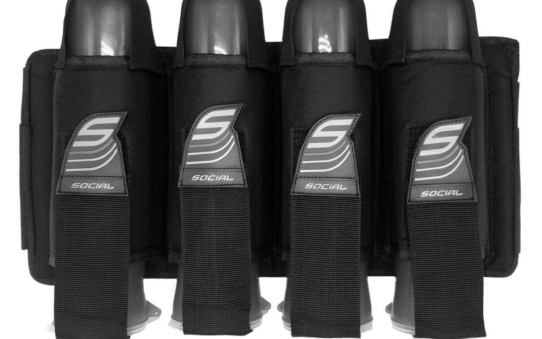 SMPL Pod Pack Harness, 4 Pod Holders Black