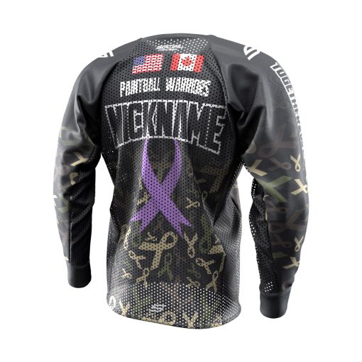 Fox's Den Unpadded SMPL Jersey, Charity Ribbon Camo (No Logo) Back