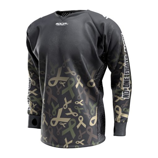 Fox's Den Unpadded SMPL Jersey, Charity Ribbon Camo (No Logo) Front