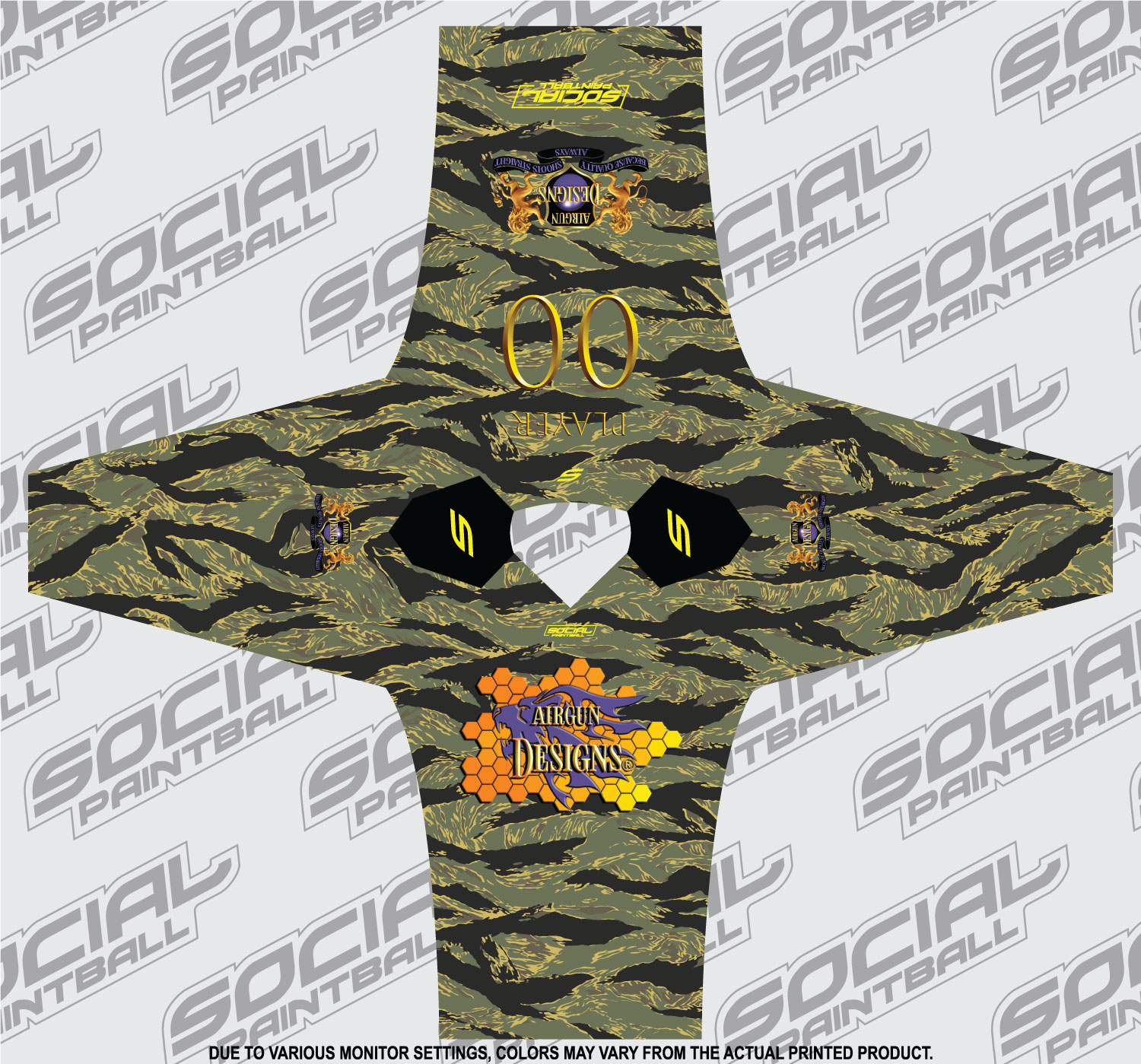 Air Jersey Digi Gold - Vintage Paintball